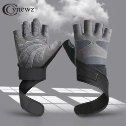 Guantes de boxeo para hombre, para gimnasio, entrenamiento de culturismo, ejercicio deportivo, ciclismo, protección antideslizante, guante de muñeca para Fitness, levantamiento de pesas