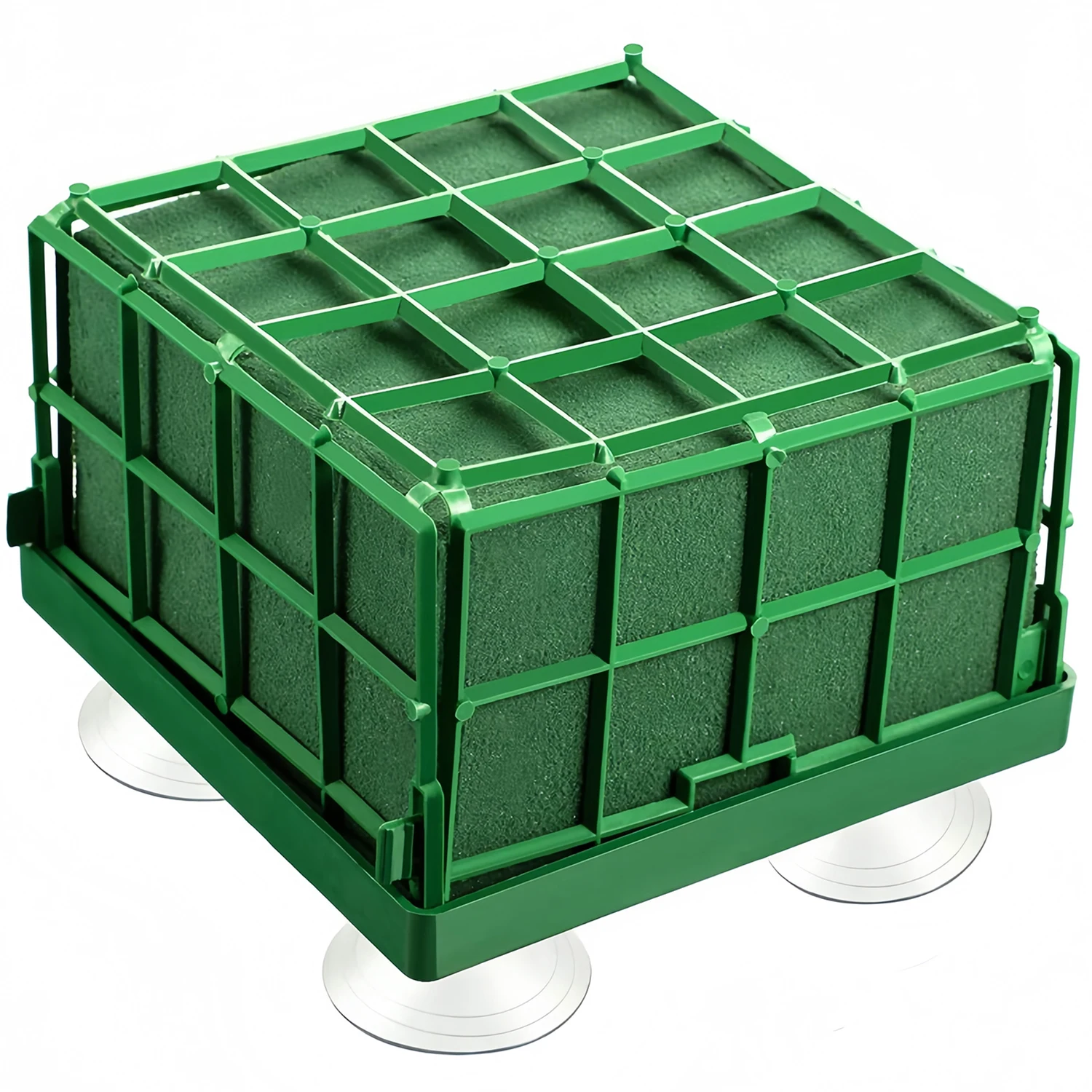 4 pçs arranjo de flores ventosas de argila espuma casamento carro arranjo de flores acessórios quadrados diy lojas de flores suprimentos