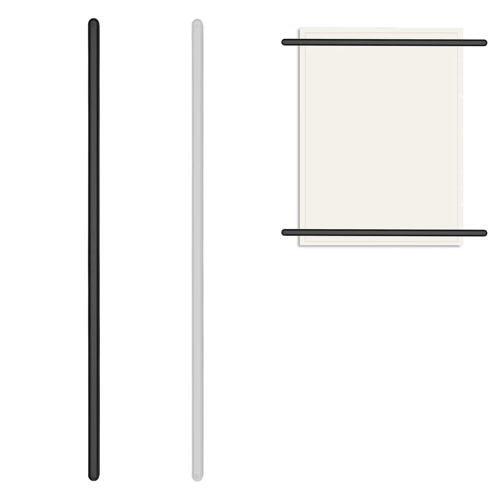 Silicone Rectangular Fridge Magnets, Embedded Magnet Strip Design, Suitable for Whiteboards, Kitchens, Offices, Lockers and More