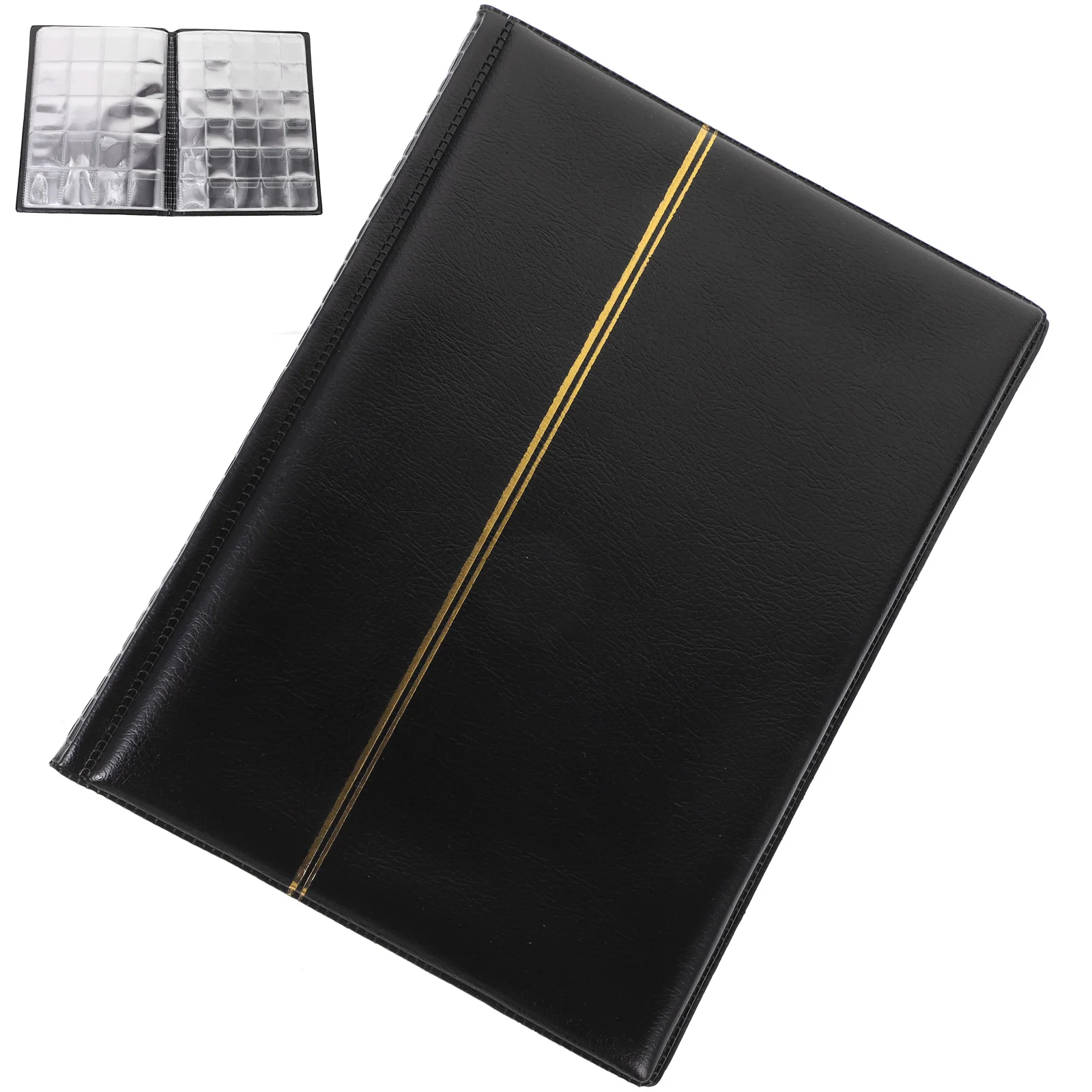 Coin Collection Book 10 Pages Large Small Grids Hold 250 Coins Transparent Gift Books for Collectors