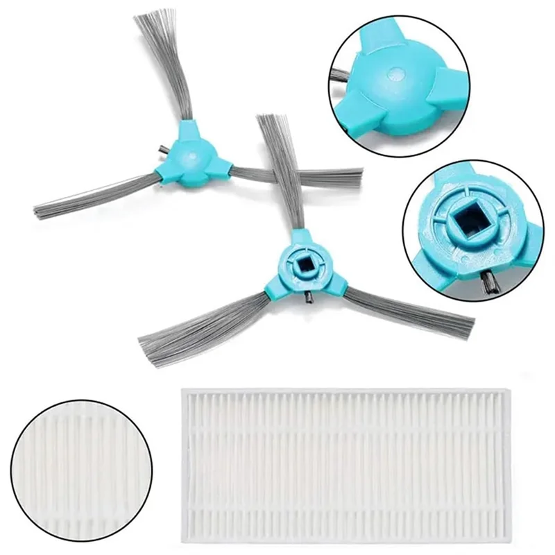 

A88Z Spare Side Brush Filter Mop Cloth Replacement For Cecotec Conga 1290 1390 1590 Robot Vacuum Cleaner Accessories