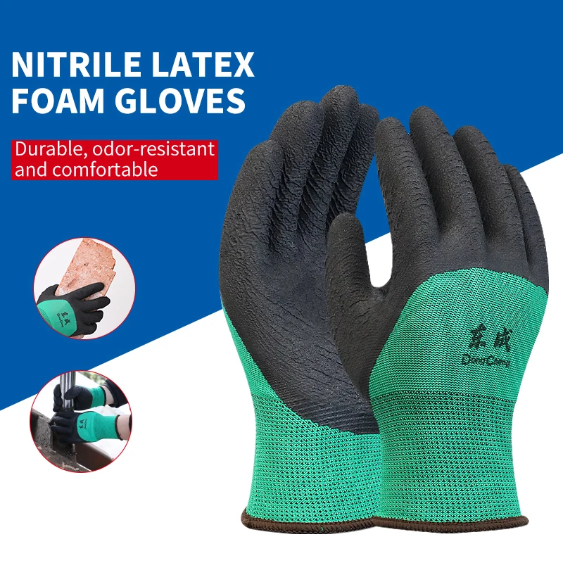 

1/2/3/4/5 пар перчаток для защиты труда, вязаные манжеты на запястье с полиуретановым покрытием, нескользящие, износостойкие, дышащие защитные перчатки