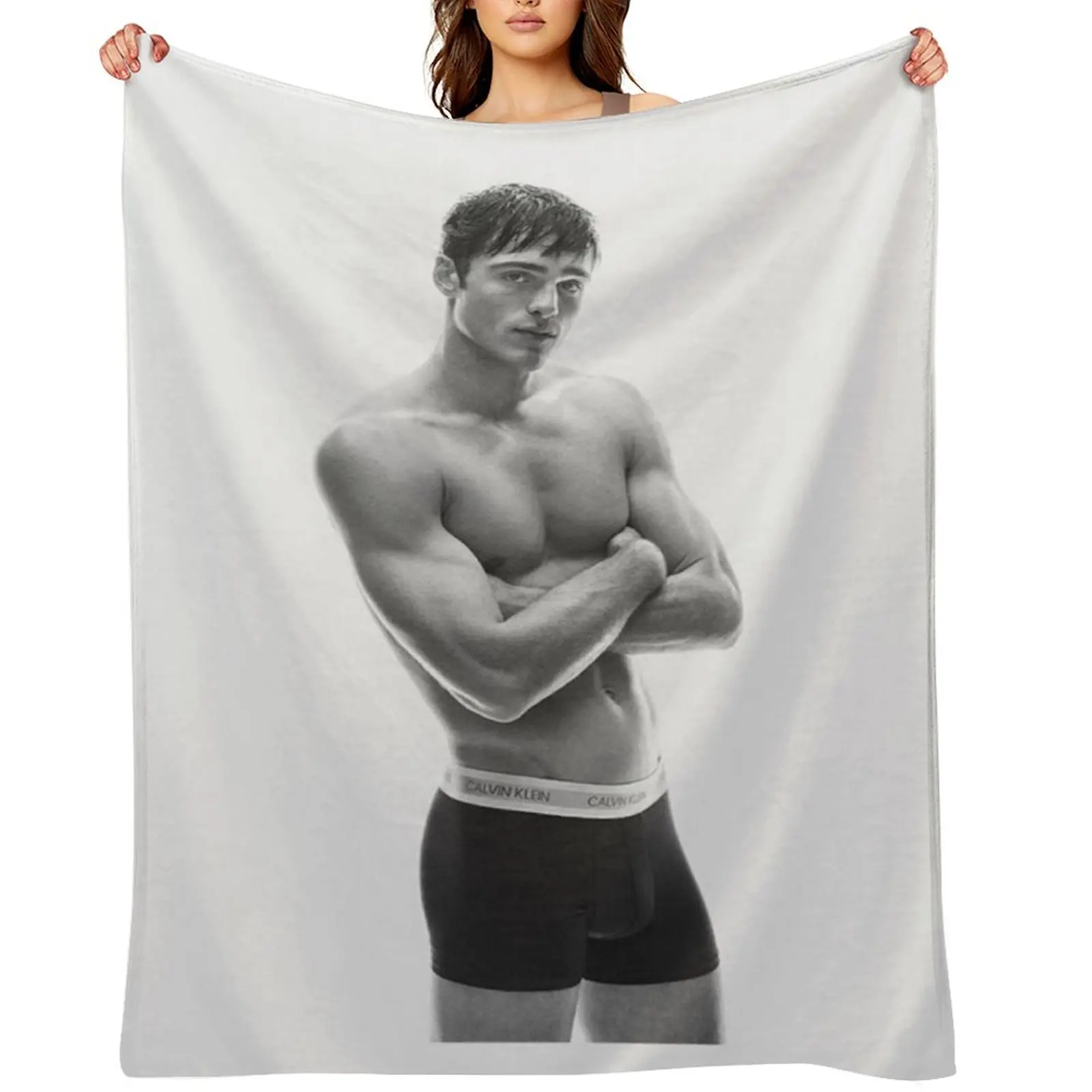 

Jacob Elordi Throw Blanket Kid'S For Sofa Thin Baby For Decorative Sofa Blankets