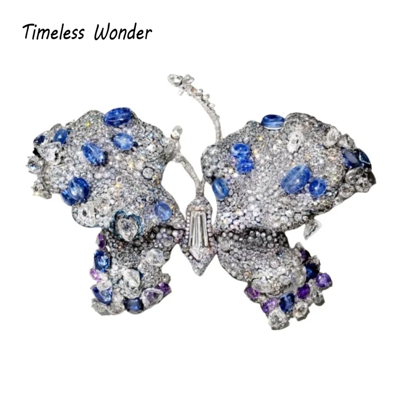 

Timeless Wonder Fancy Zircon Butterfly Brooch Pins for Women Designer Jewelry Runway Top Luxury Gift Rare Mix 5250