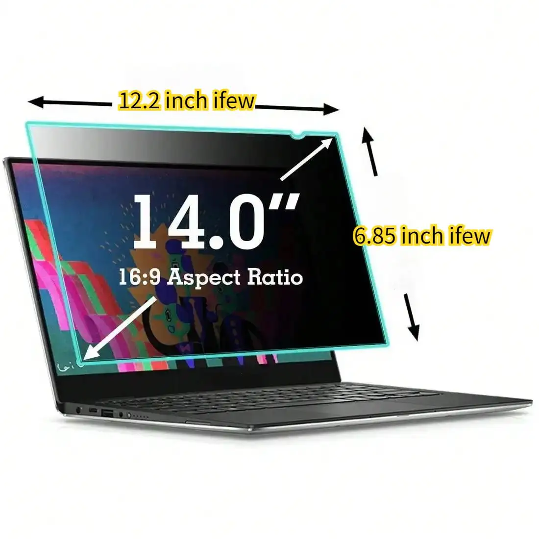 Laptop PC Monitor Sichtschutzfolie Anti-Spy-Film Notebook Computer Anti-Peeping-Filter 12,5 13,3 14 15,6 16 17,3 Zoll
