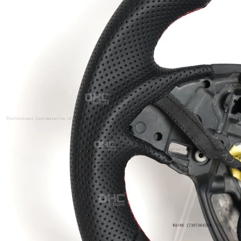 Hot-selling exclusive product suitable for 2014-2017 Chevrolet Corvette C7 full-leather car steering wheel modification view 6