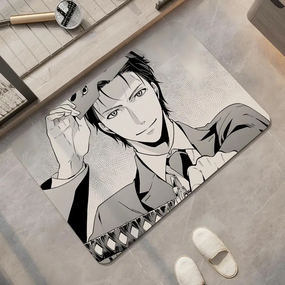Alfombra de Baño de Diatomita con Diseño de Anime H-Hakata T-Tonkotsu R-Ramens, de Secado Rápido, Absorbente, Multiusos