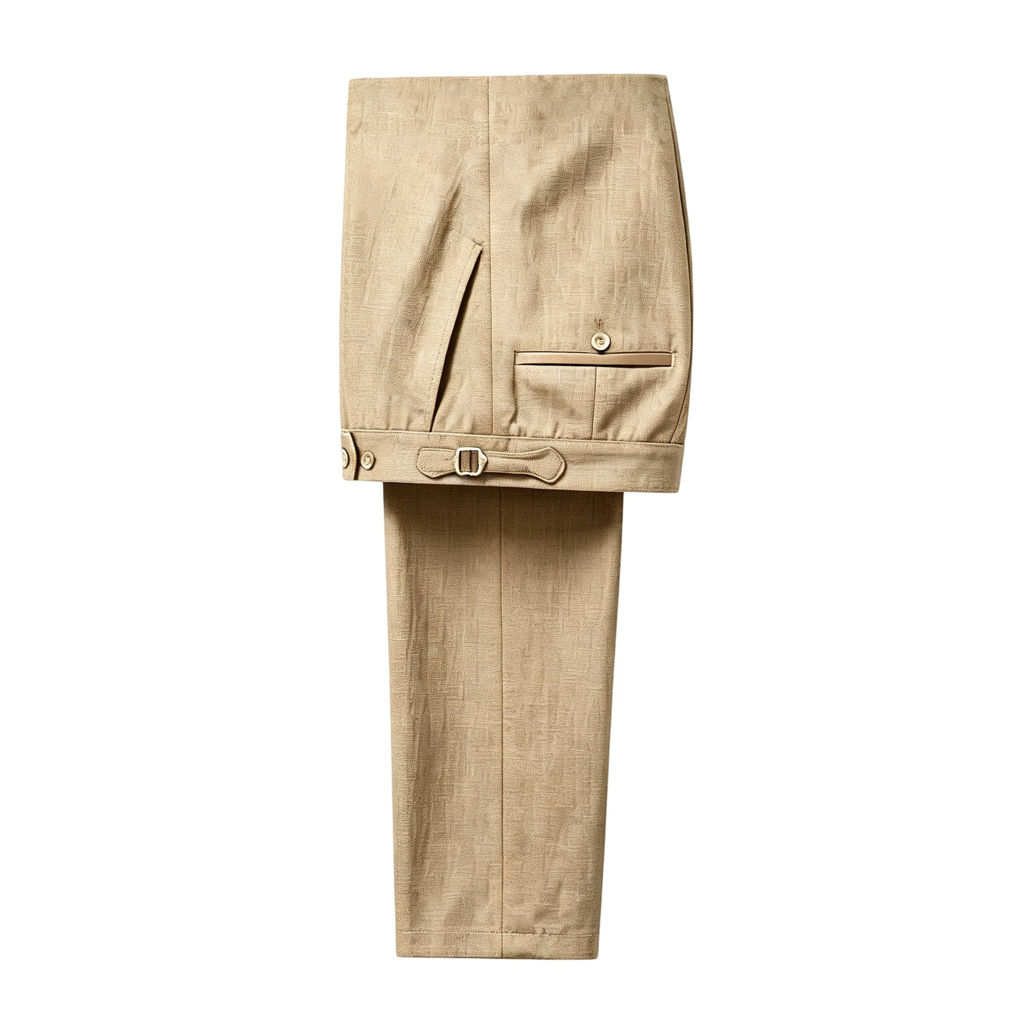 Dress Pant Flat Front - Pantaloni Eleganti da Uomo in Lino