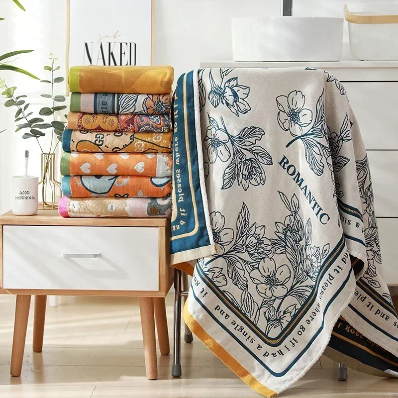 New European Bath Towels for Adults, Pure Cotton, Absorbent, Bath Wrap, Beach Towel, Hotel, Household, Soft, Large, 80x160cm