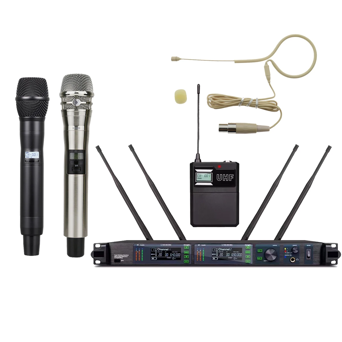 

ULXD4D LED Receiver KSM8 Silver Handheld Wireless Microphone System ADX2 K8 Handheld ADX1 BodyPack Karaoke Stage Singing Vocal
