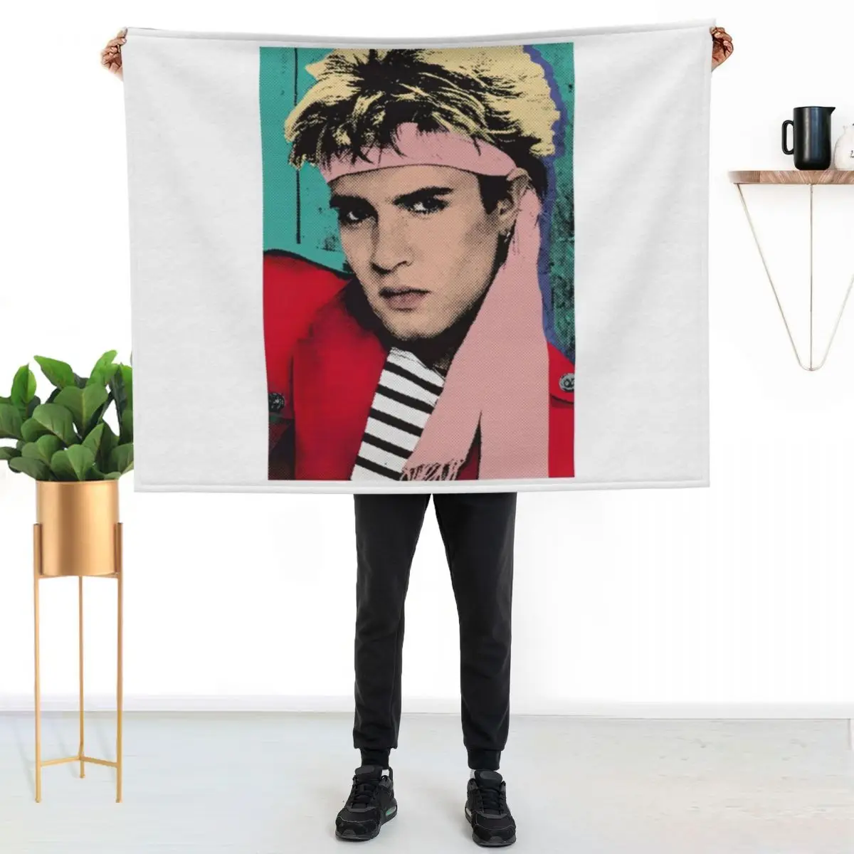 

Simon Le Bon Comic Throw Blanket Soft Warm Blanket Gift for Men Women Adults