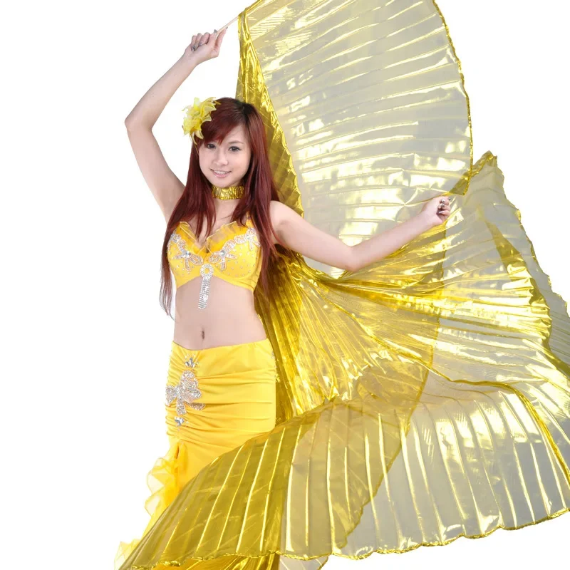 สไตล์ Professional Belly Dance ผ้าโปร่งใส Isis ปีกสีทอง