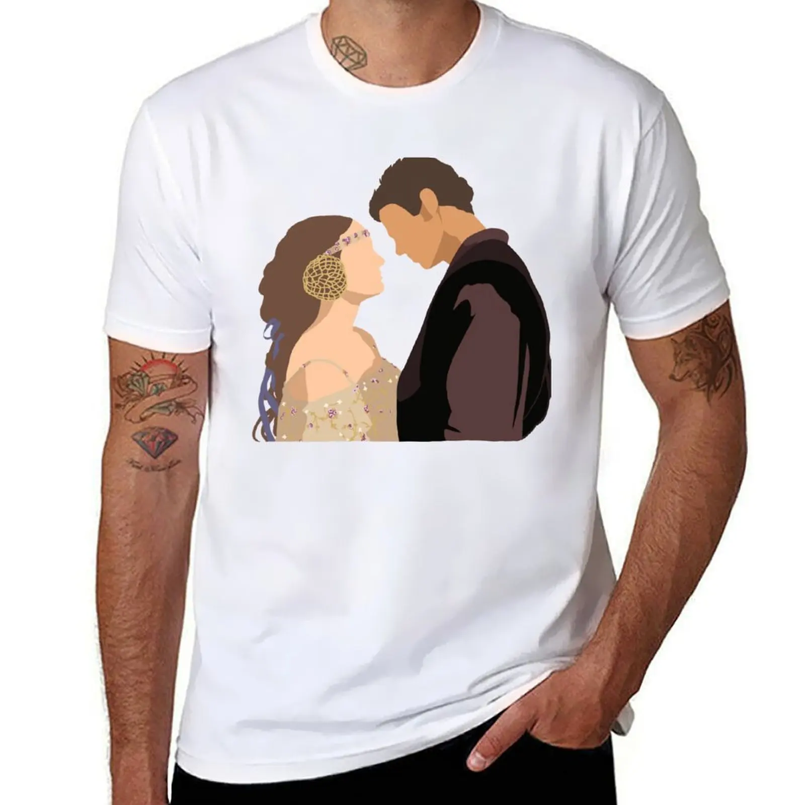 

Anakin and Padme-Attack of the Clones T-Shirt t shirt man cotton man tshirt T-Shirt