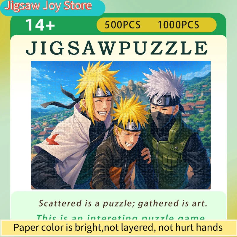 

Paper Jigsaw Puzzle, DIY Puzzle, Exquisite Puzzle, Adult Puzzle, Naruhiko, Minato Namikaze, Kakashi Hatake Character Group P