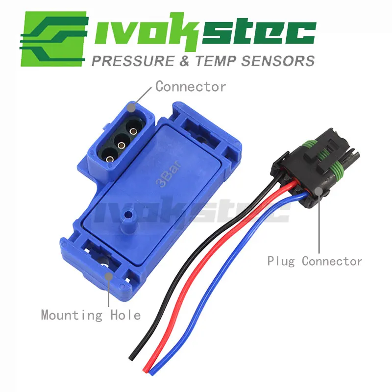 

Newest Type 12223861 213-1562 16040749 23528418 3Bar (3 bar) Turbo Boost Map Sensor Detroit Diesel
