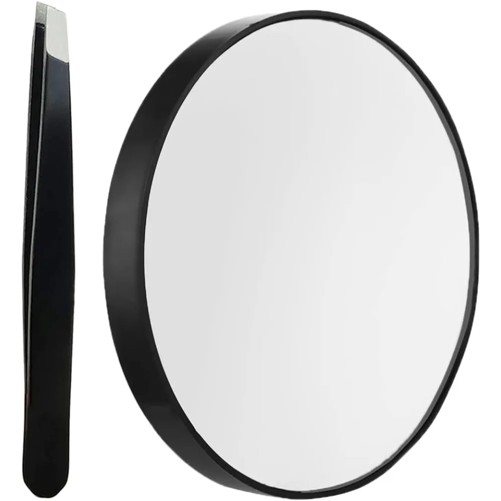 

Makeup Mirror, 10X Magnifying Round Mirror, 2 Suction Cups, Facial Makeup Cosmetic, Shaving, Absorption Travel Mirror