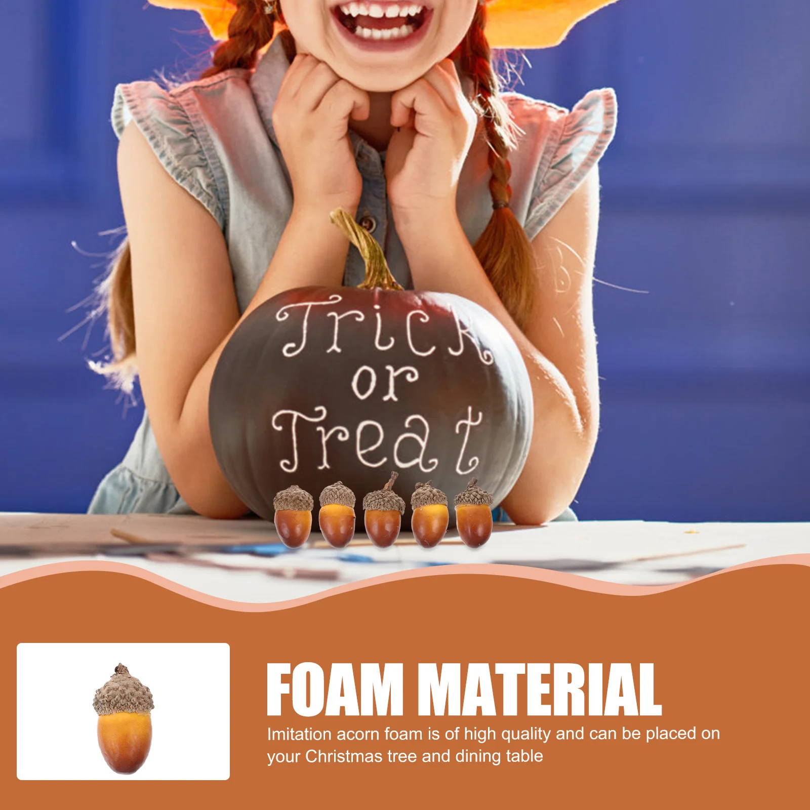 

50pcs Simulated Acorn Decorations Artificial Acorns For Christmas Tree Diy Crafts Home Decor Xmas Ornaments Wreath Making