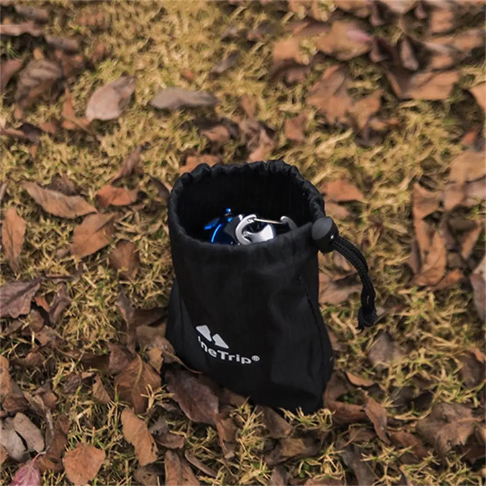 

Drawstring Pouch Bag Camping Storage Bag Hanging Nail Multifunctional Hiking Organizer Ultralight Wind Rope Buckle