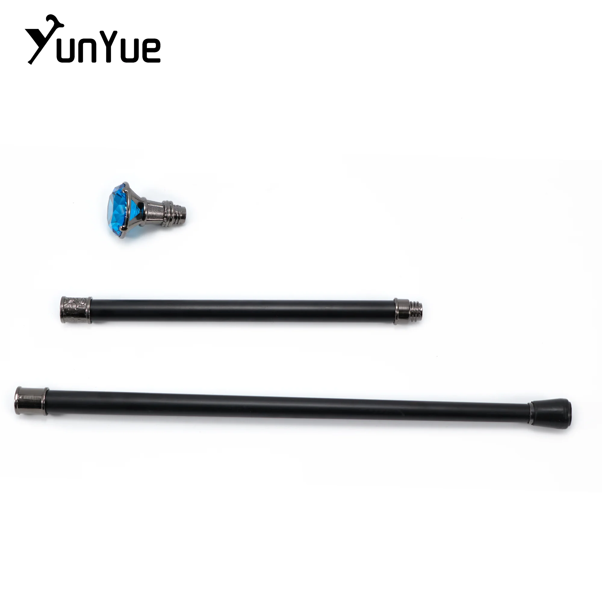 الشظية الأزرق الماس نوع عصا المشي شهم أنيقة أزياء الفن الزخرفية عصا للمشي سيدة خمر حزب تأثيري الصولجان #5