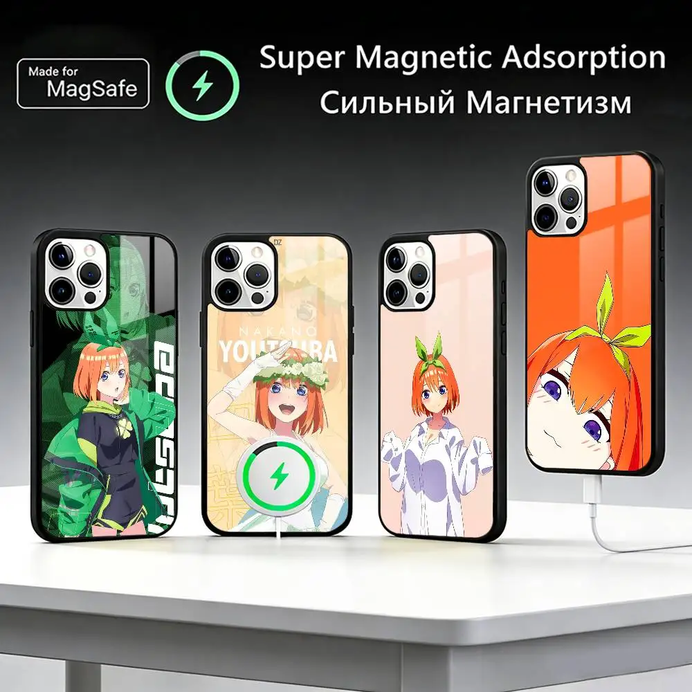 

Y-Yotsuba N-Nakano Phone Case For iPhone17,16,15,14,13,12,11 Plus,Pro Max For Magsafe Wireless Charging