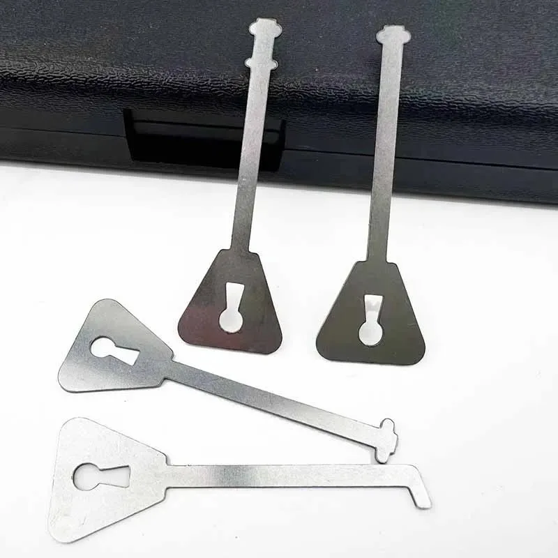 5PCS Master Keys Stainless Steel Replacement Skeleton Lock Key Set Multiple Shapes Lock Picking Emergency Tool