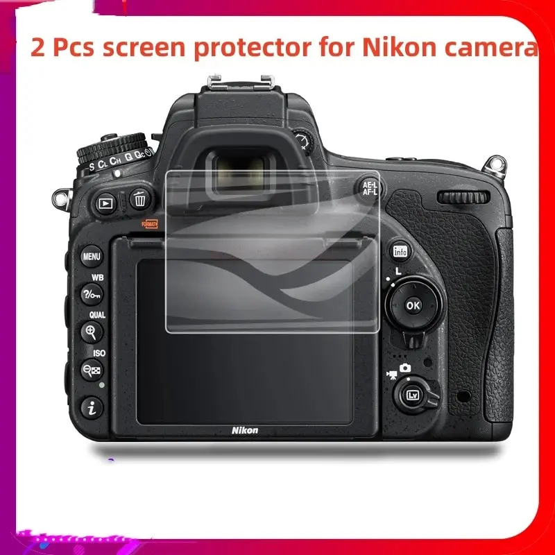 

2 PCS Screen Protector For Nikon D3300 D3400 D3500 D5100 D5300 D5500 D5600 D7100 D7200 D7500 P900 cameraTempered Glass LCD Film