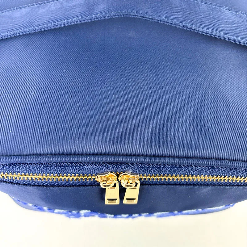 Custom Name 30PCS Zipper Cosmetic Bag For Women Travel Toiletry Case With Mirror Ladies Portable Hanging Makeup Organizer Box