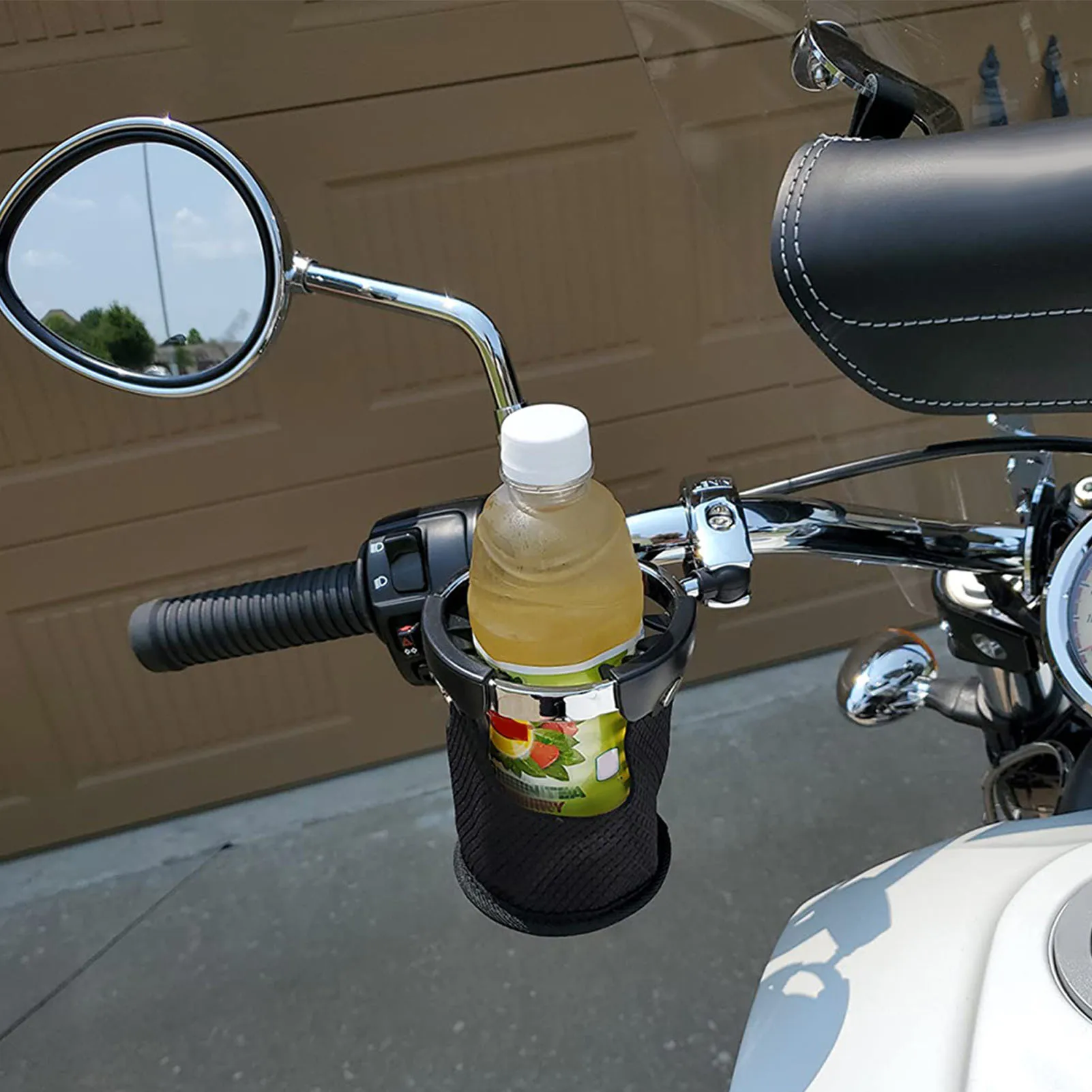 حامل أكواب للدراجات النارية مع حامل كروي دوار 360 درجة مناسب للدراجات النارية ATV UTV قارب كاياك