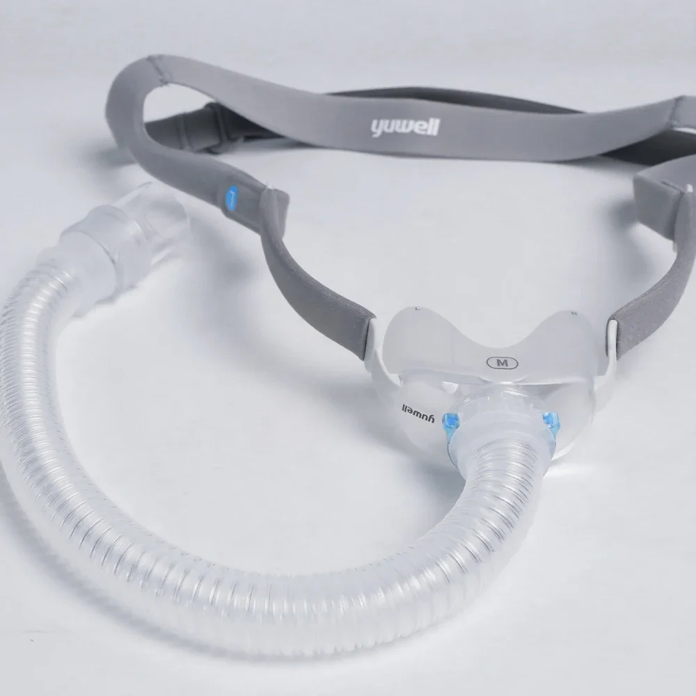 Yuwell YN-06 CPAP Nasal Mask Soft Silicone Cushion Sleep Apnea Mask Quiet Design 22mm Tube Comfortable Headgear Replacement
