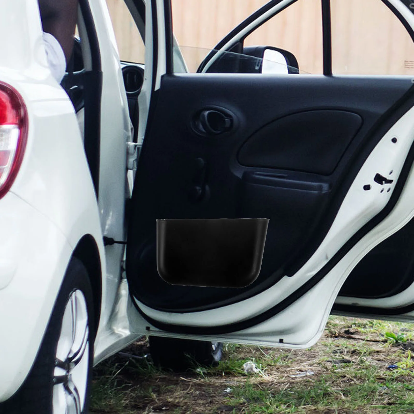 

2pcs Trash Can Mini Garbage Bin for Vehicle Small Accessories Hanging Reusable Plastic Storage Trash Can For Car Daily