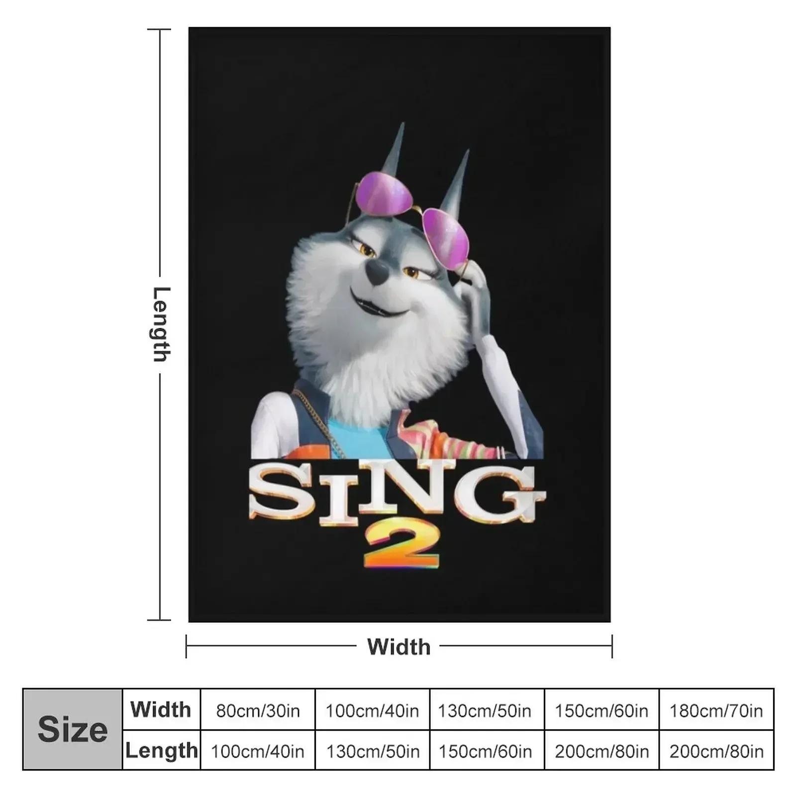 Porsha Sing 2 Classic Throw Blanket valentine gift ideas Furrys Travel Multi-Purpose Sofa Quilt Sofa Blankets