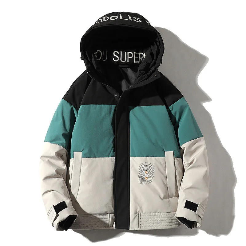 Fashion Men Hooded Casual Short Puffer Jackets Winter White Duck Down Coats Quality Male Outdoor Windproof Warm Jackets Size 4XL