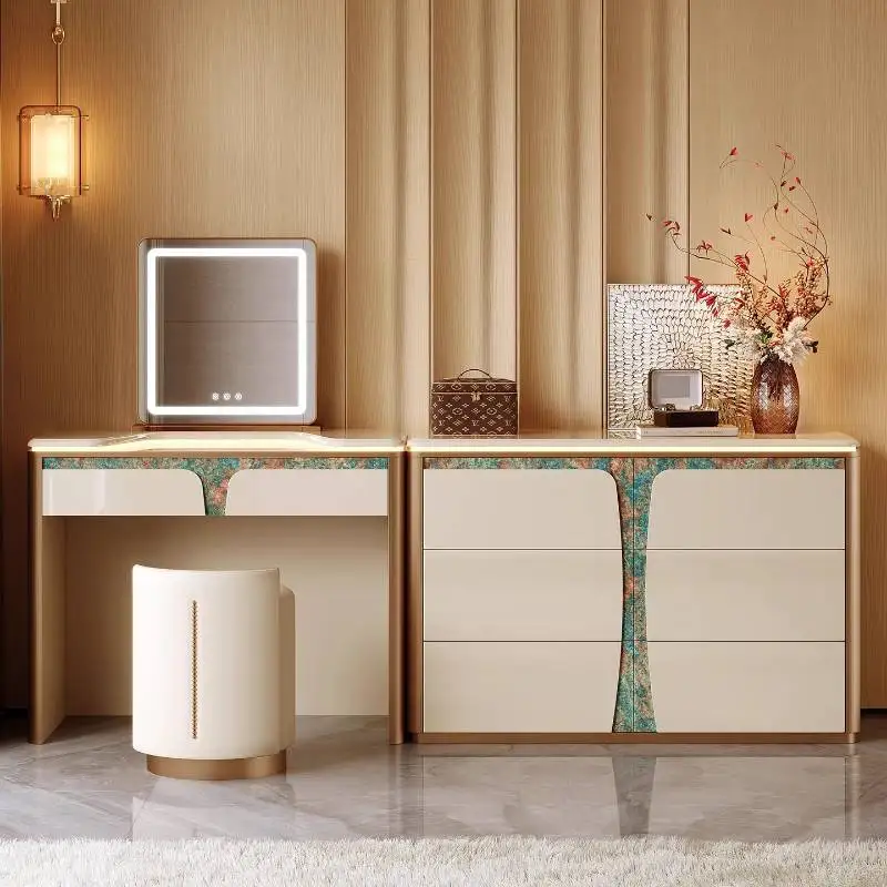 

Decoration Drawers Vanity Desk Makeup Essentials Modern Adult Dressing Table Corner Modern Coiffeuse De Chambre Furnitures