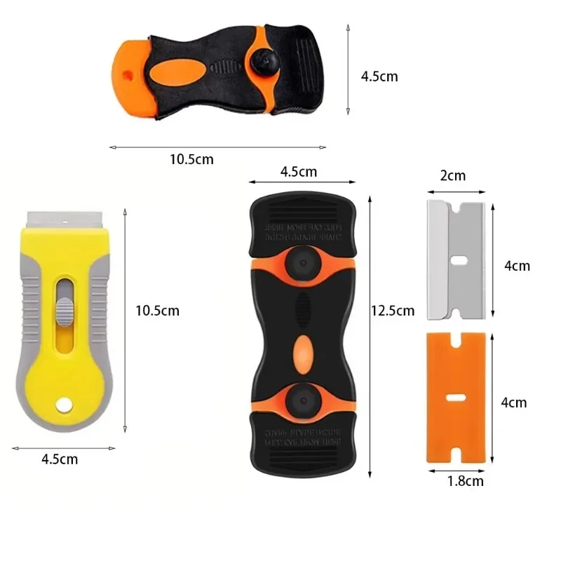 Rubber Removal Blade Multi Purpose Scraper Telescopic Knife for Automotive Film Glass Oven Car Window Cleaning Tools Scraper Too
