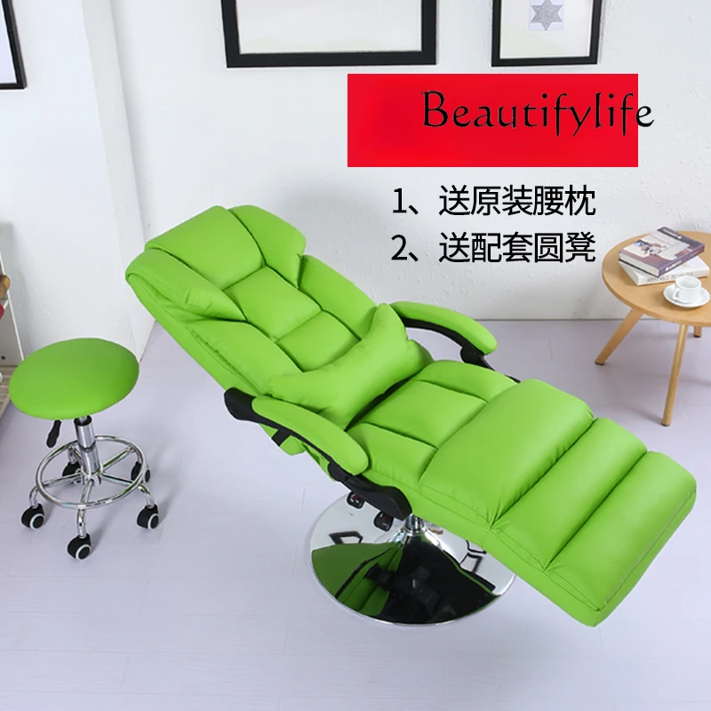 Executive Chair Genuine Leather Computer Chair Massage Lifting Tattoo Chair Beauty Experience  Reclining Beauty