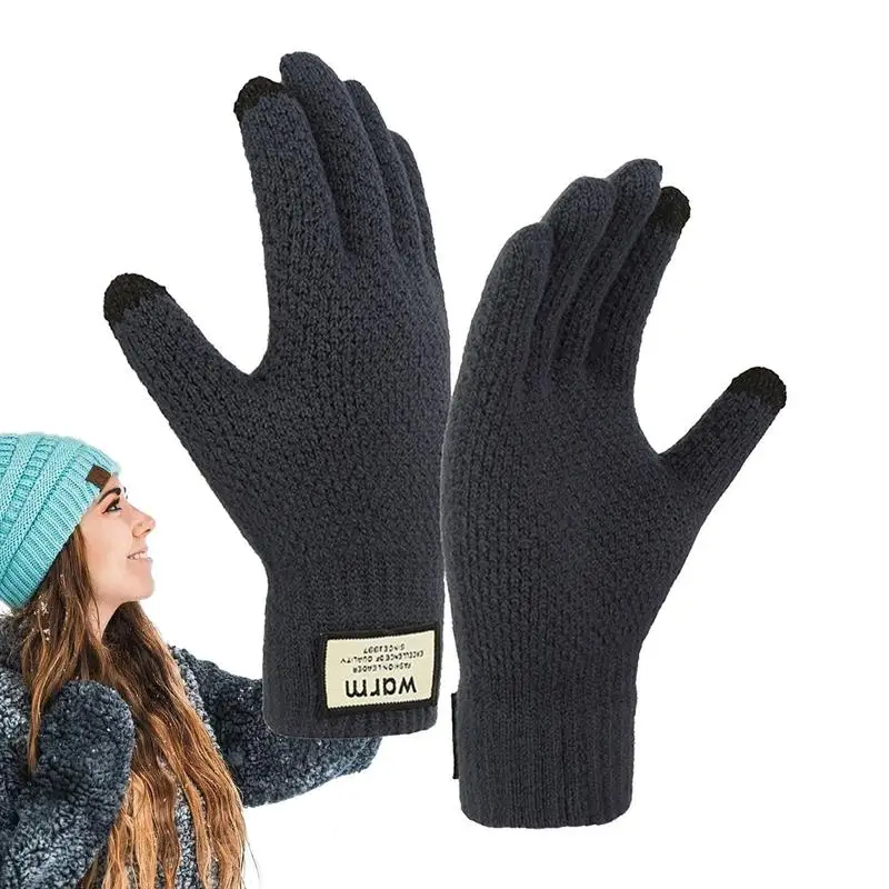 Warm Running Gloves Women Hand Gloves Elastic Sport Warm And Windproof Winter Gloves For Gardening Skiing Driving