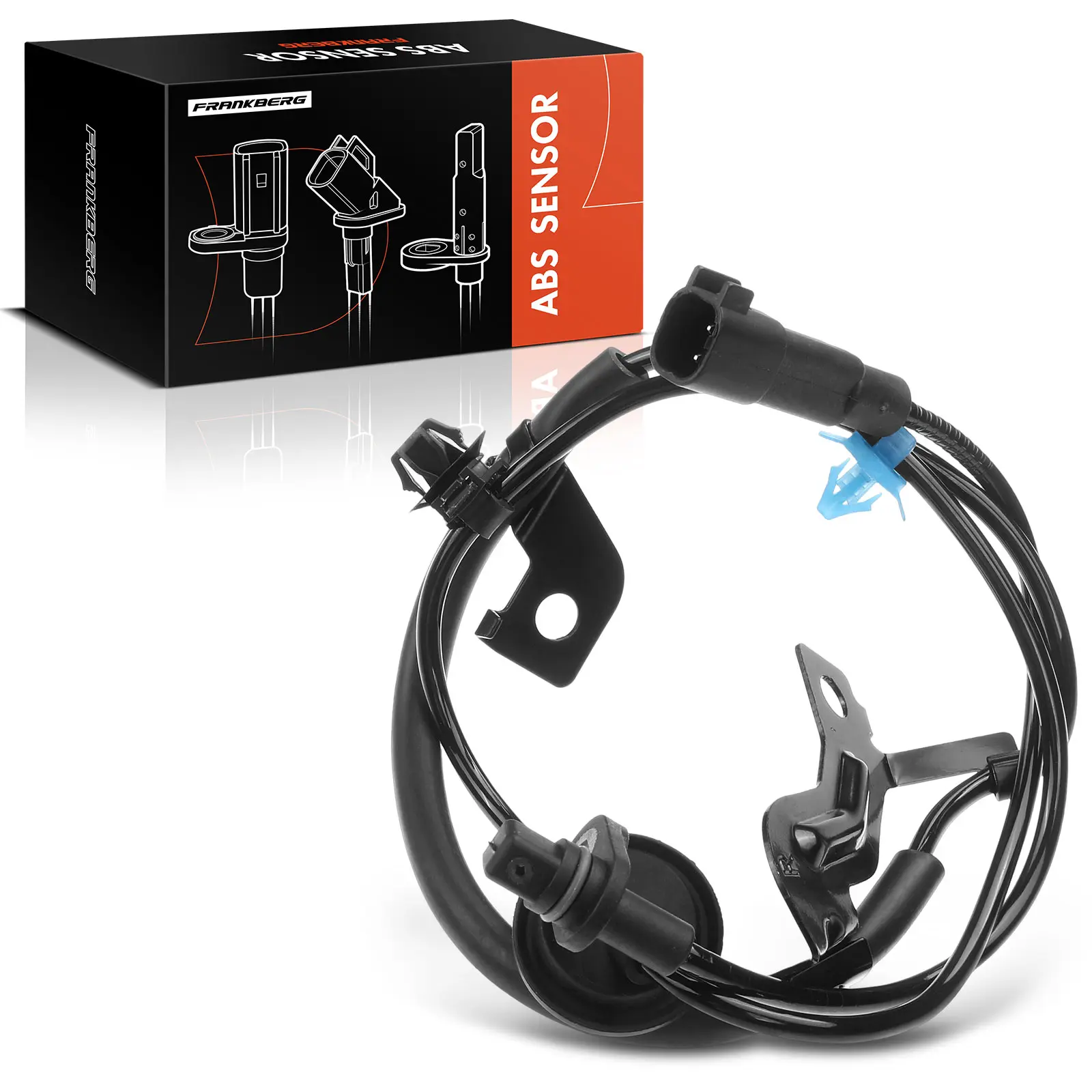 Frankberg 1x ABS Sensor Achteras Rechts voor Mitsubishi ASX Lancer VIII Sportback Outlander II 1.6L 1.8L Bj 2006 2ABS0712