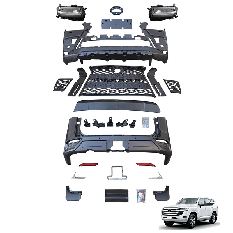 مناسبة لجزء السيارة التلقائي المعدلة لكامل الجسم لسيارة Land Cruiser LC 300 ترقية إلى LX600 Sport