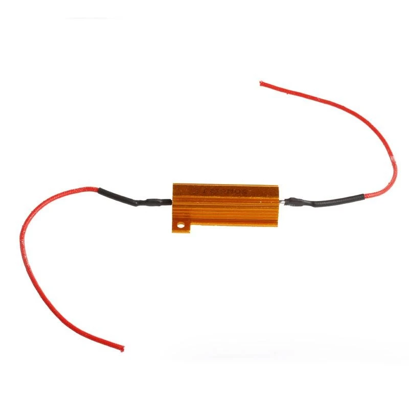 kl23 2Pcs for DC 12V DRL Fog Light Canbus 50W 6Ohm Load Resistor Wiring Canceller Car Accessories