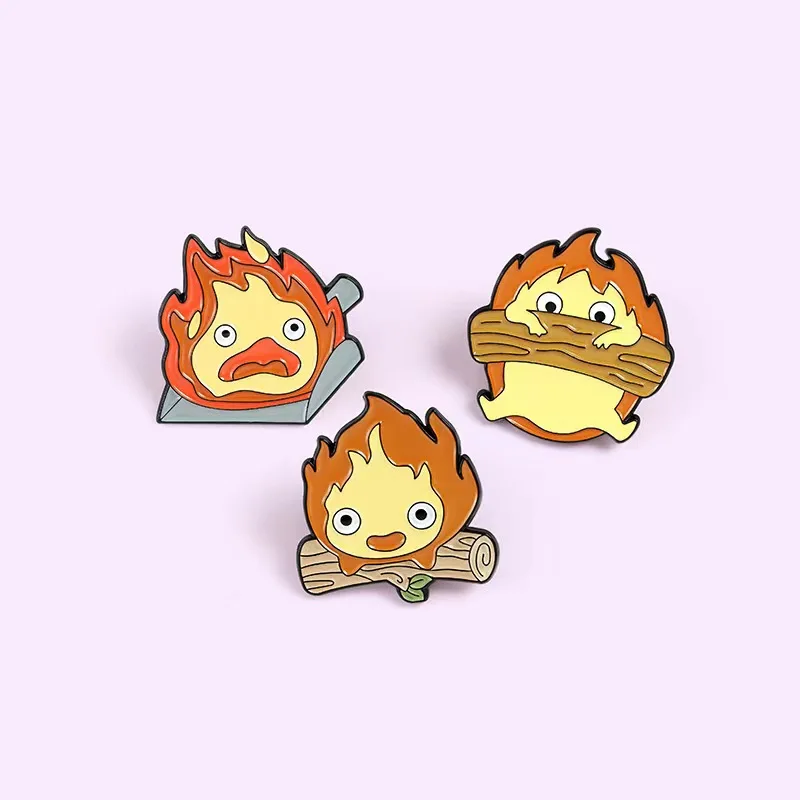 

Fire Demon Cassifah Enamel Pins Anti-war Anime Cartoon Brooches Badges Clothes Bag Cute Pins Jewelry Gift for Friends Wholesale