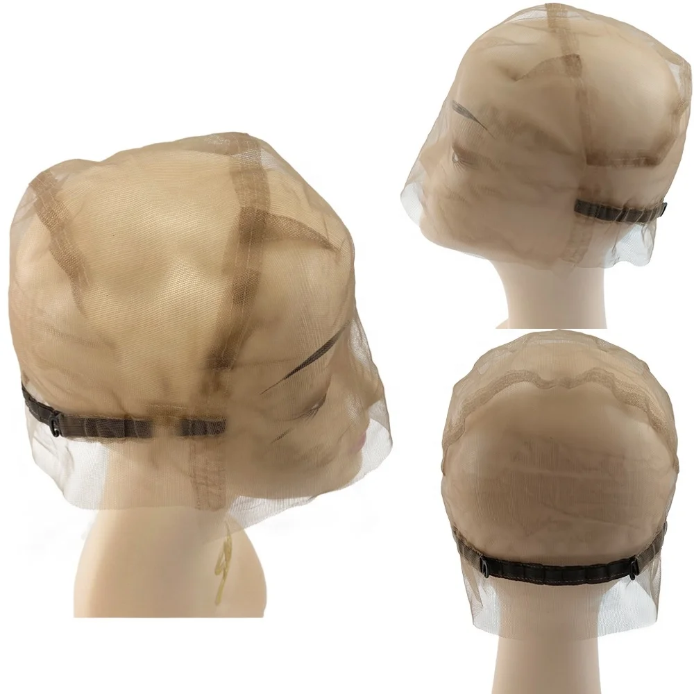 Ruyan 360 درجة كامل الدانتيل المنسوجة يدويا قبعة شعر مستعار مع حزام قابل للتعديل غلويليس Hairnet النسيج قبعة قبعات شعر مستعار