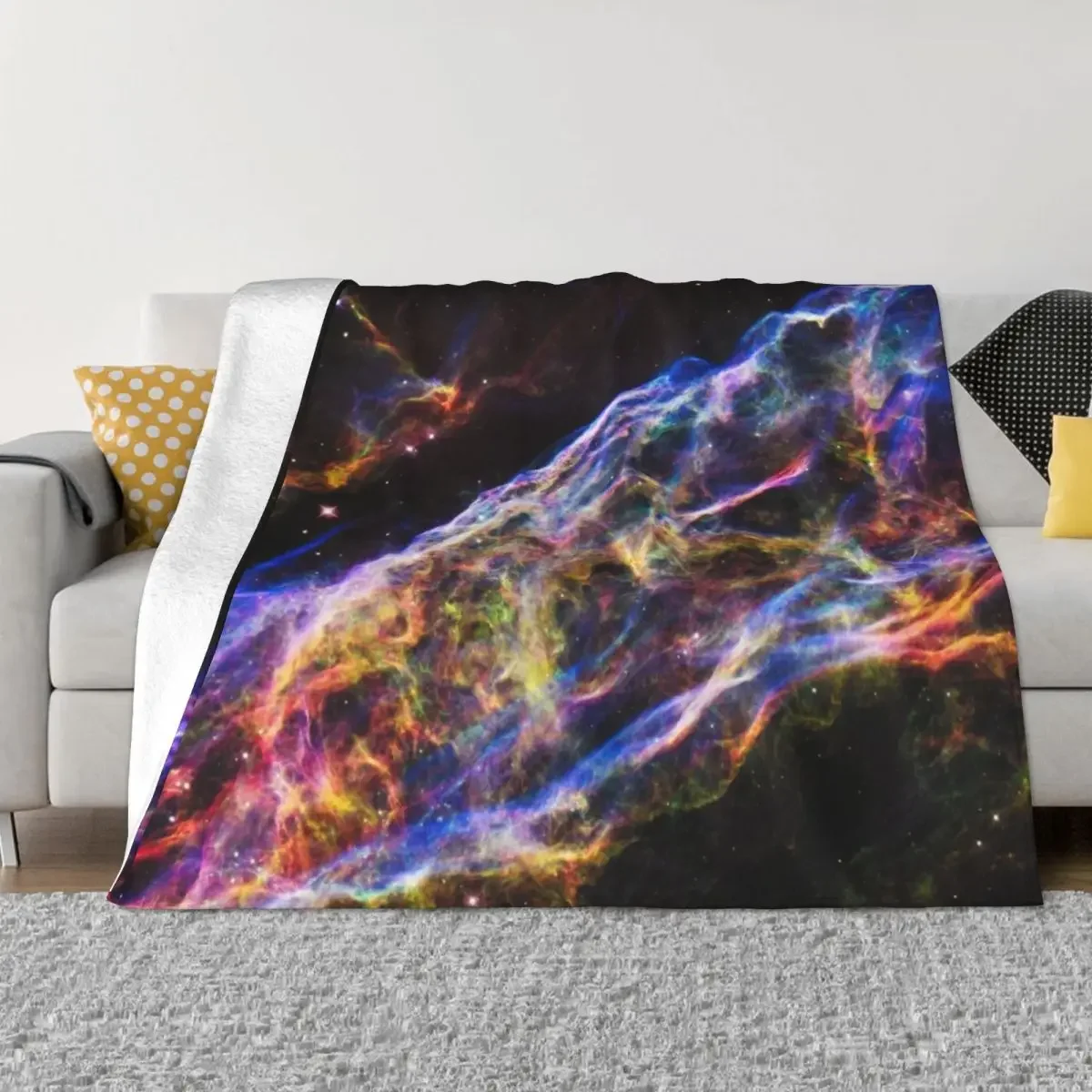 

Veil Nebula. NGC 6960 Throw Blanket funny gift Plush christmas decoration Cute Blankets