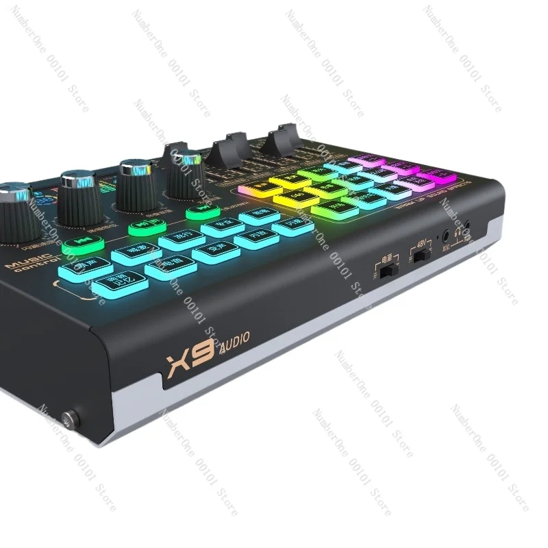 X9 Full Metal Live Sound Card + QL320 Large Diaphragm Microphone Set