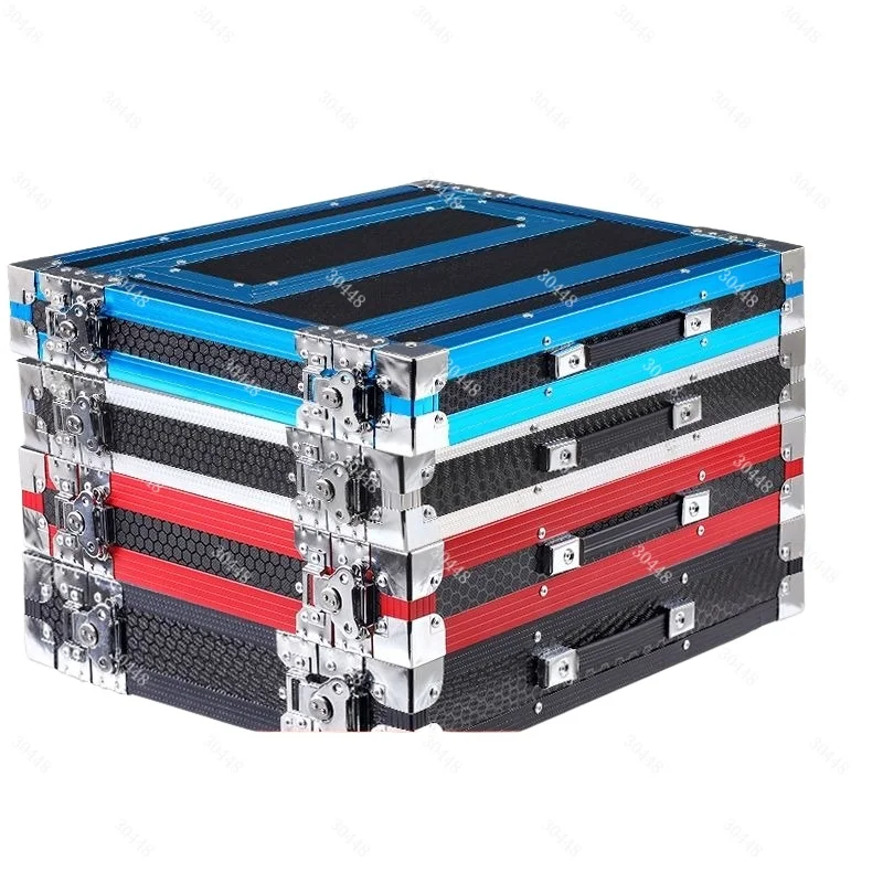 

1U Aluminum Flight Case Microphone Receiver Cabinet Wireless Dual Mic Storage Box