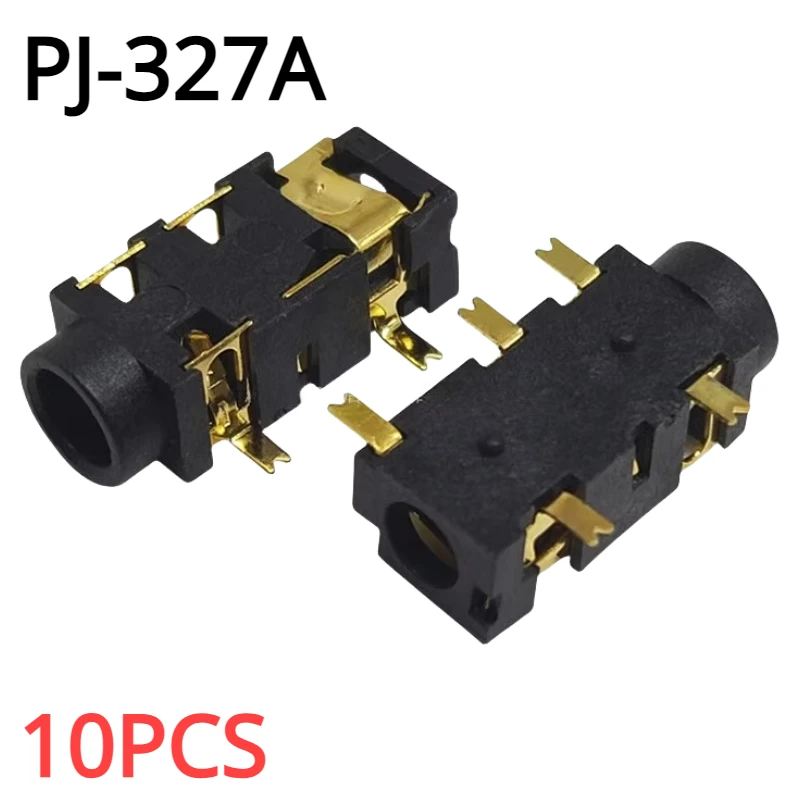 

10PCS/Lot 3.5mm Headphone Jack PJ-327A Audio Jack 5 Pin SMD SMT MP3 Accessories PJ-327A High Quality