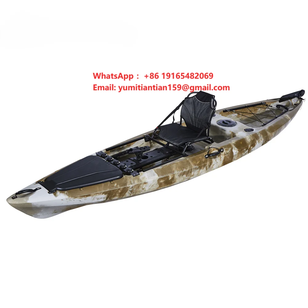 Rotational Molding LLDPE Non-Inflatable Single-person Fishing Kayak 200kg Capacity Outdoor Lure Boat
