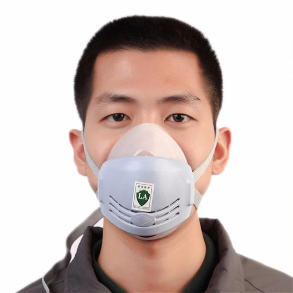 Half Face Gas Mask Respiratory Dust-proof High Efficiency Filters Protective Industrial Anti PM2.5 Respirator Dust Mask PM015