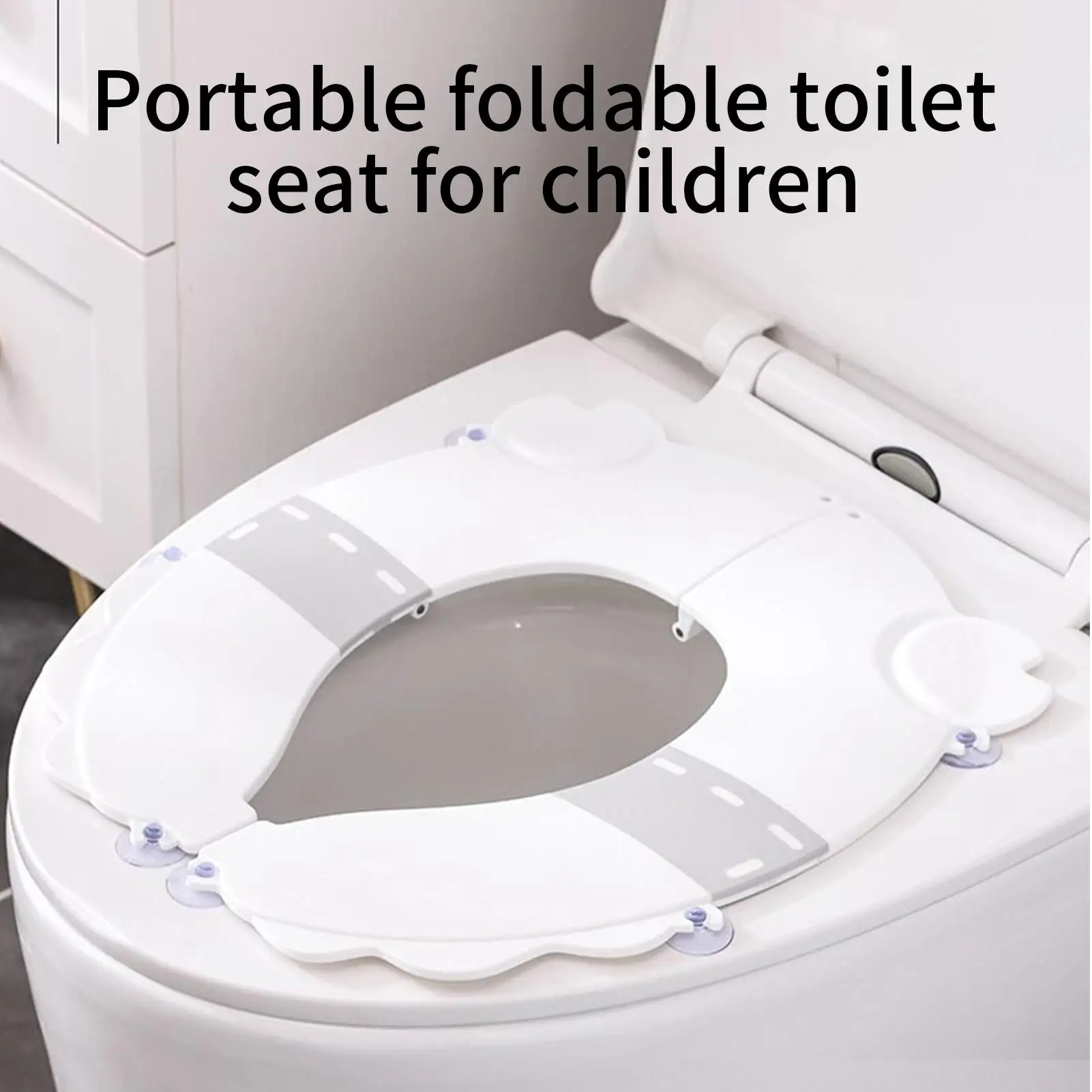 مقعد تدريب مرحاض للأطفال الصغار قابل للطي ومضاد للانزلاق ومقاوم للرذاذ للأولاد والبنات والسفر والسيارة والحمام المنزلي ومساعد البول #2