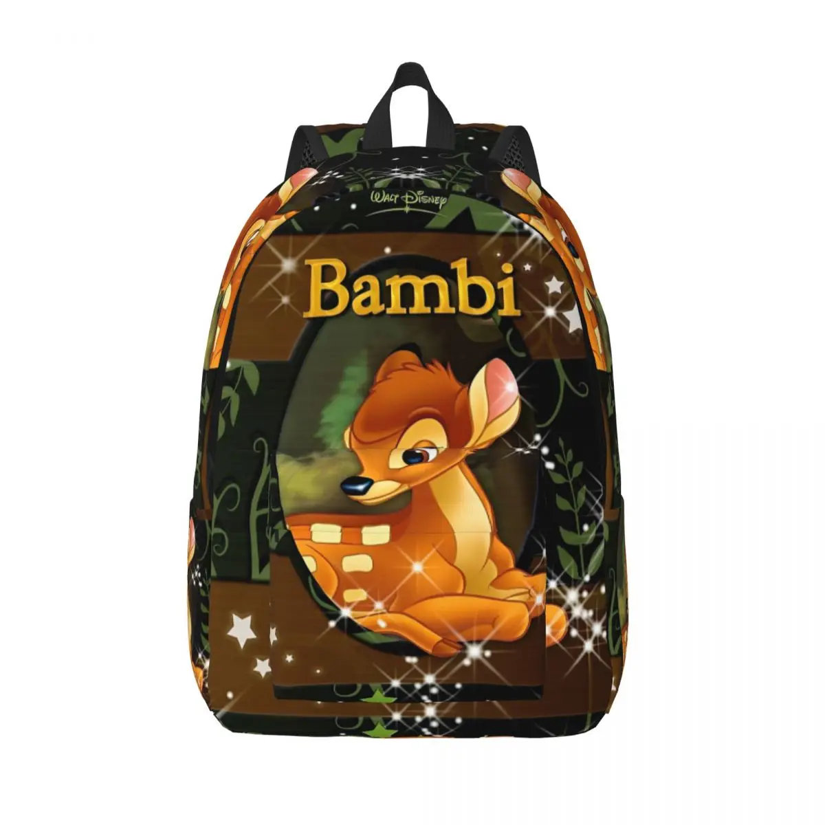 حقيبة ظهر بامبي دير أرنب كارتونية للرجال والنساء، حقيبة ظهر رائعة للعمل في المدرسة الثانوية، حقائب قماشية لطيفة للكلية في الهواء الطلق #1