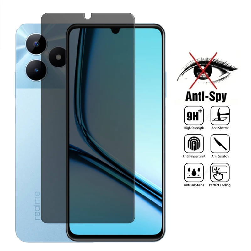 For Realme Note 50 Glass For Realme Note 50 Tempered Glass Anti Peep Privacy Screen Protector For Realme Note 50 Lens Film